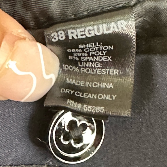 Express Navy & Black Tailored One ButtonTuxedo Sport Coat Dinner Jacket,Size 38R - Picture 11 of 15